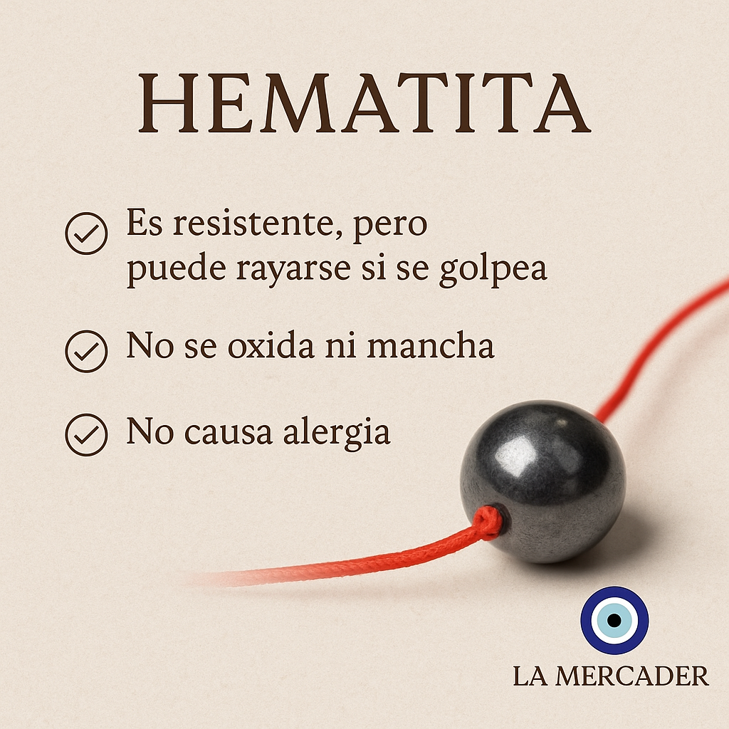 1 tira Hematita natural #6 tira con 70pz