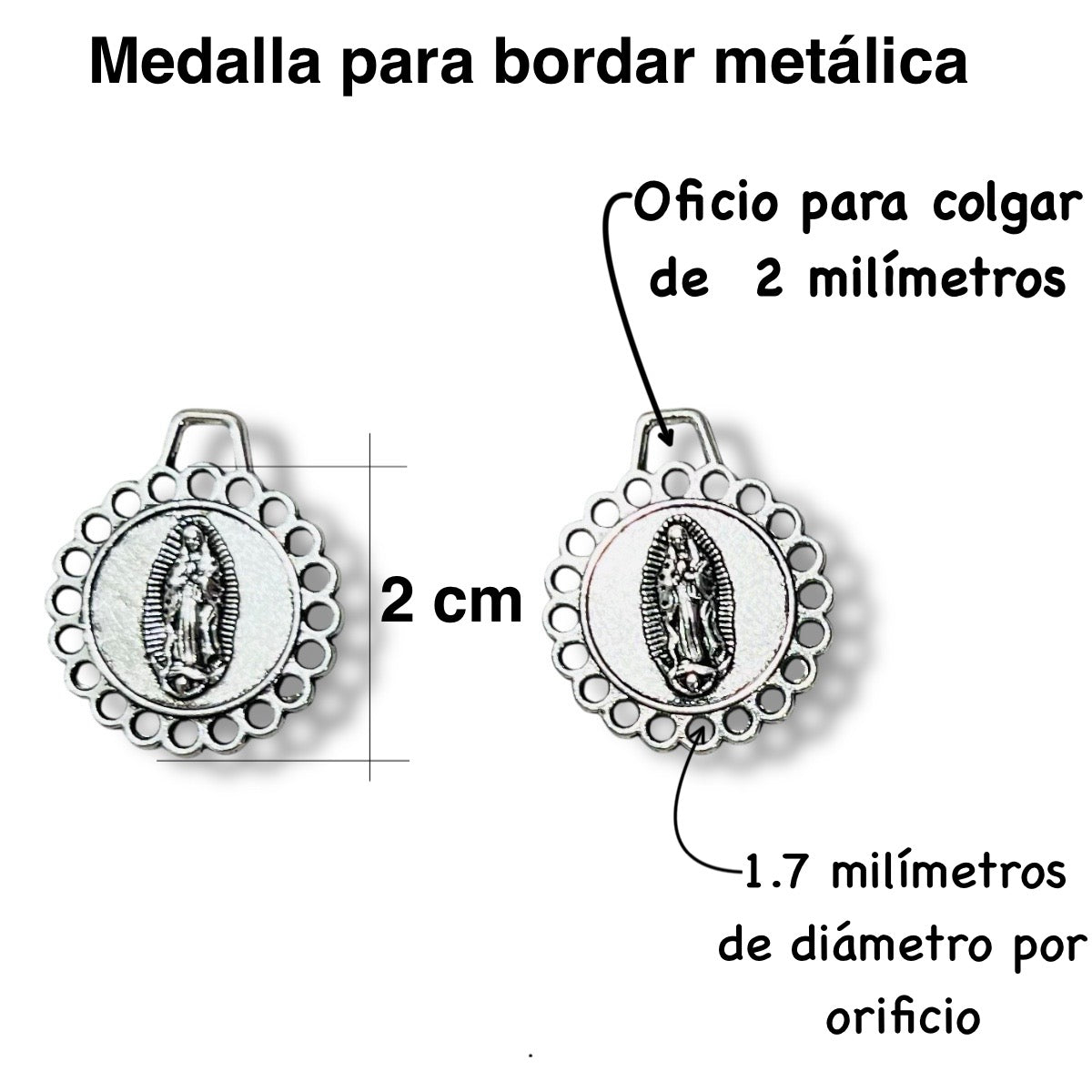 10 medallas para bordar, Virgen de Guadalupe