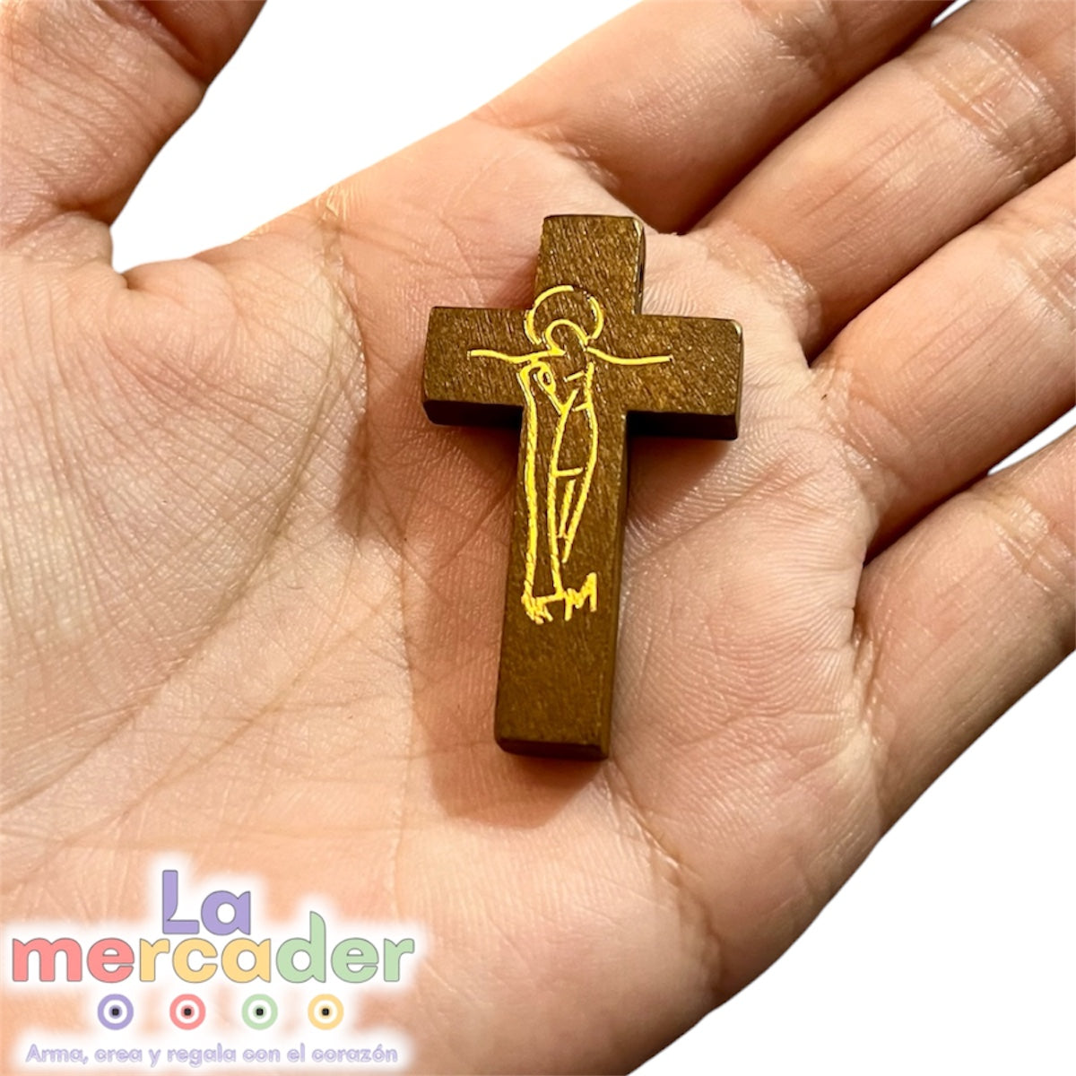 10 pz Cruz Madera Transversal 🤎