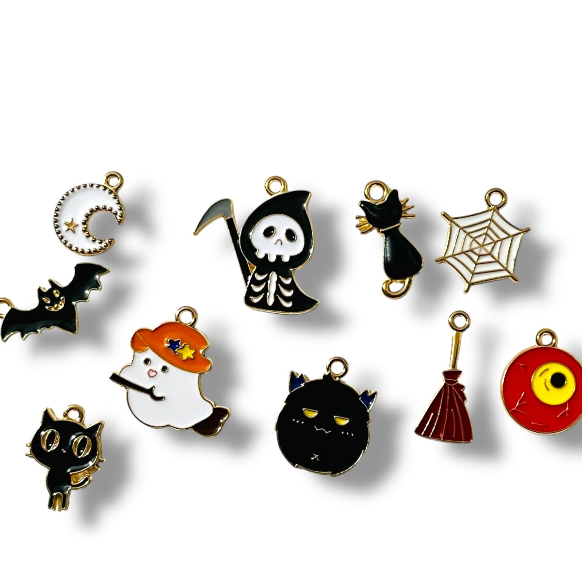 10 Pack dije Halloween 👻 esmaltados, dijes día de muertos