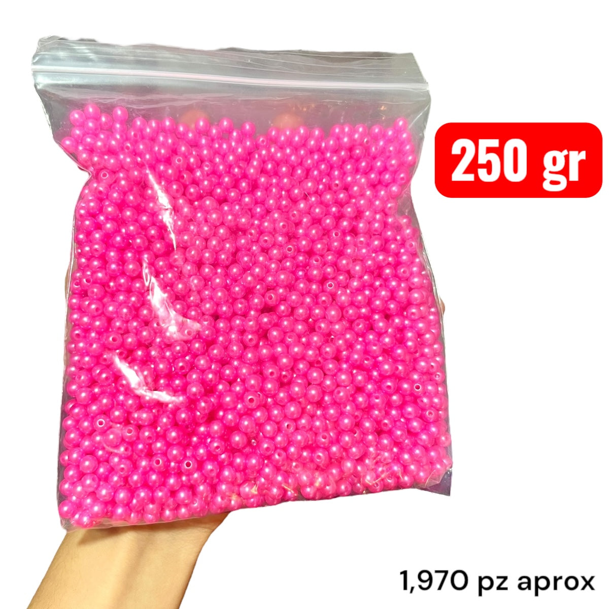 250 gr Perla sintética #6 en colores