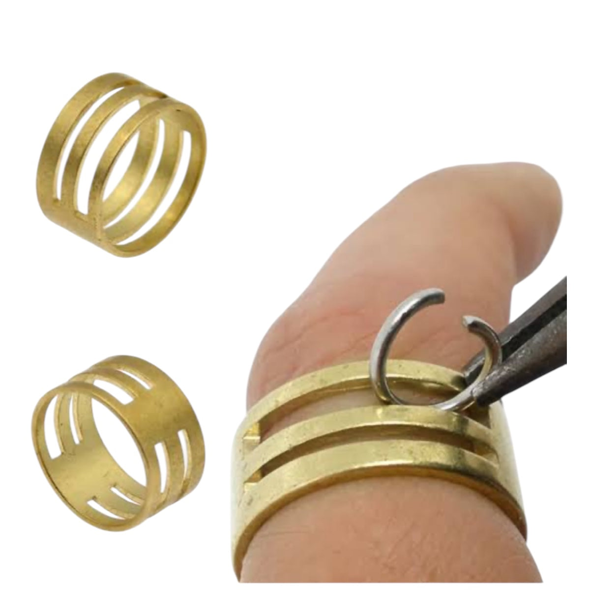 Anillo para abrir argollas metálicas • Herramienta para bisutería