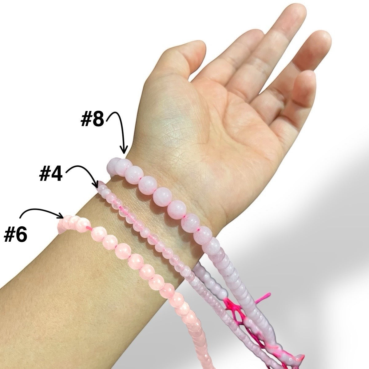 1 Tira 🌸 Cuarzo Rosa Natural – Amor y armonía en cada cuenta