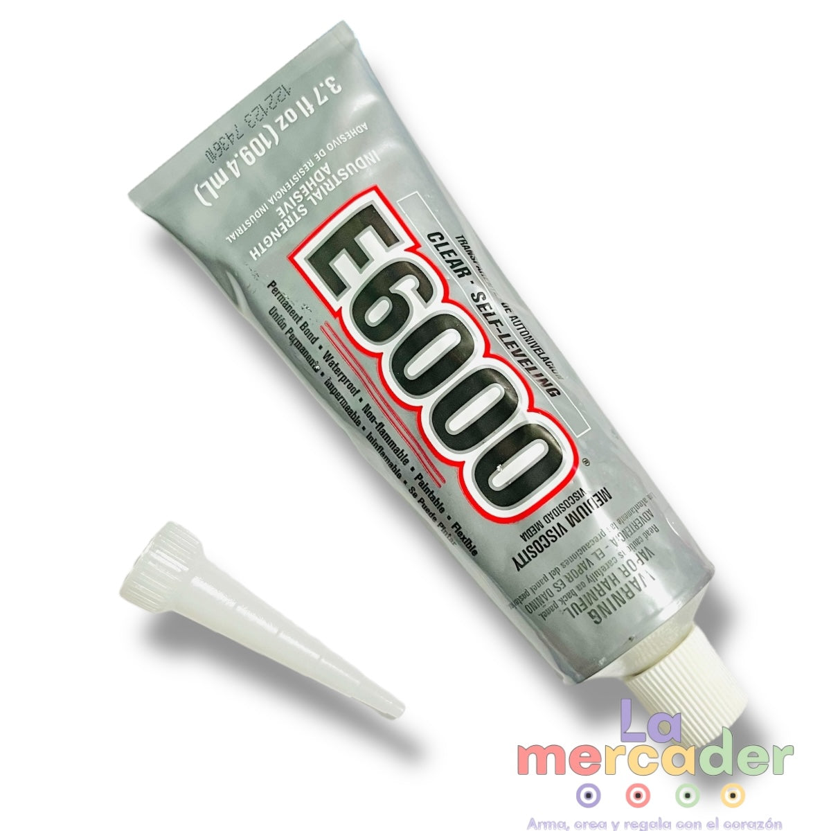 Pegamento E6000 XL 109ml, Transparente Multiusos