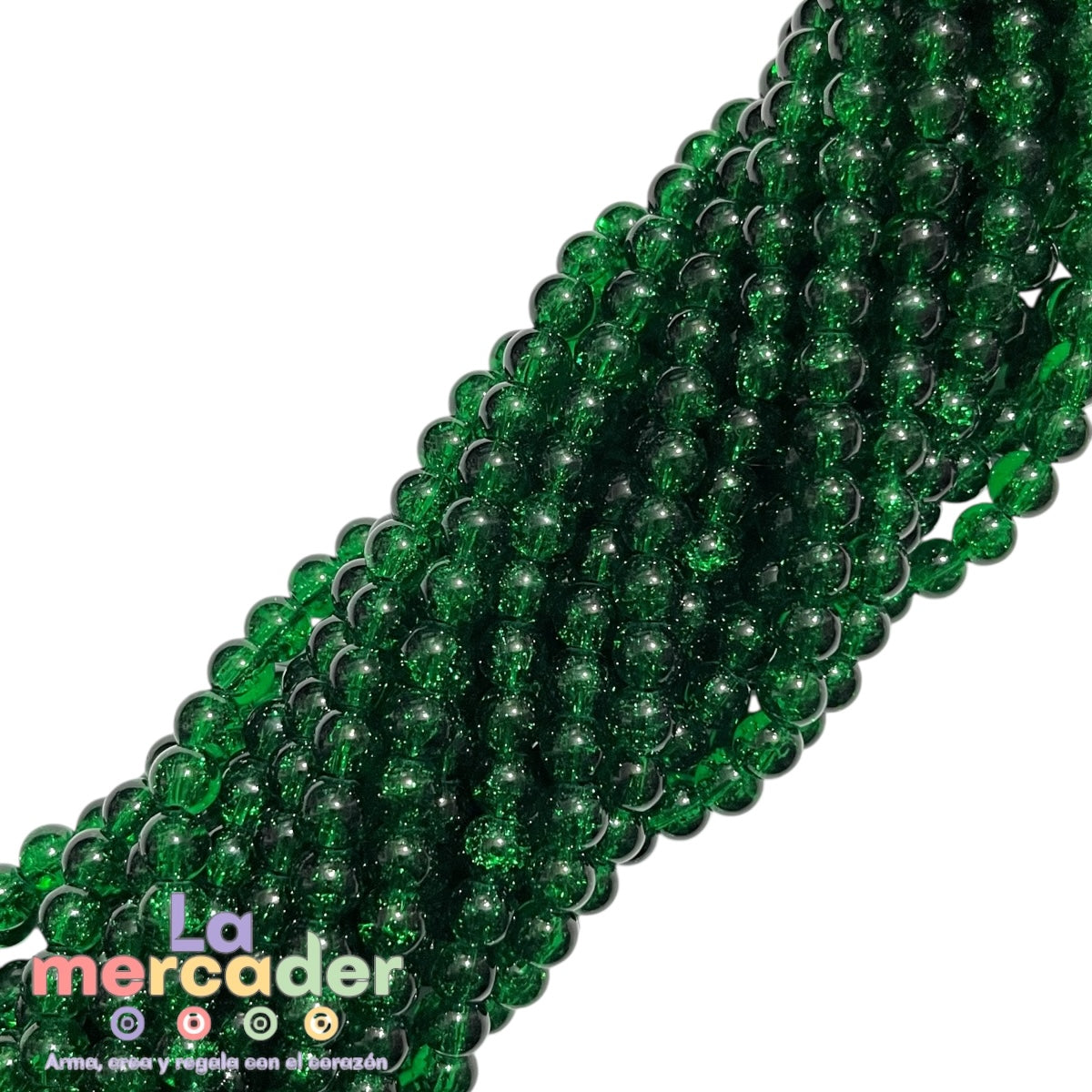 Tira Acrílico Crackle Transparente 8 mm (50pz)