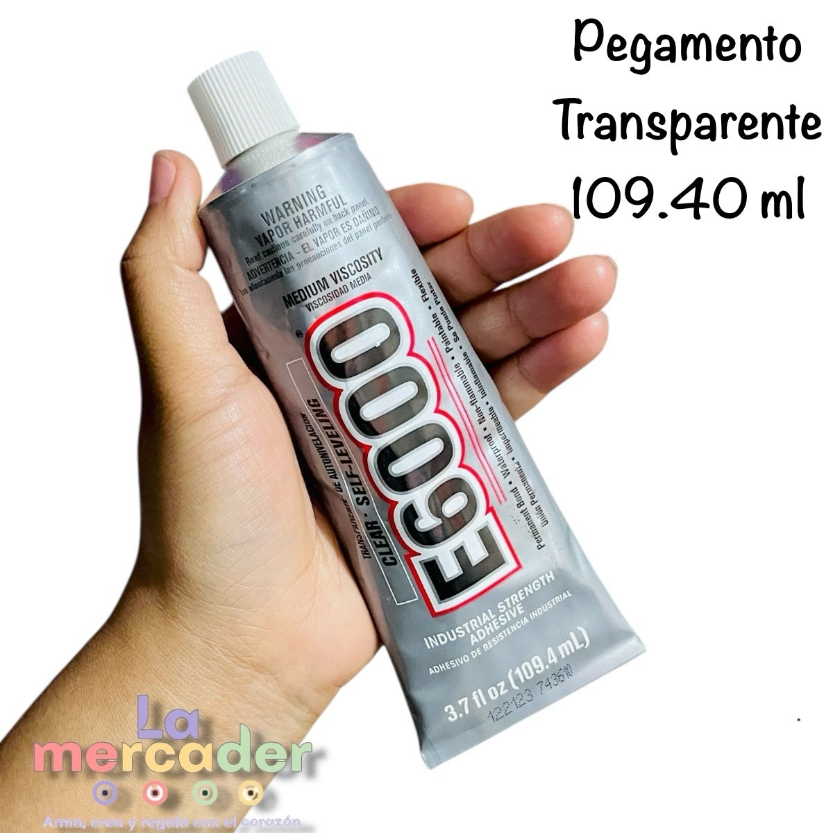 Pegamento E6000 XL 109ml, Transparente Multiusos