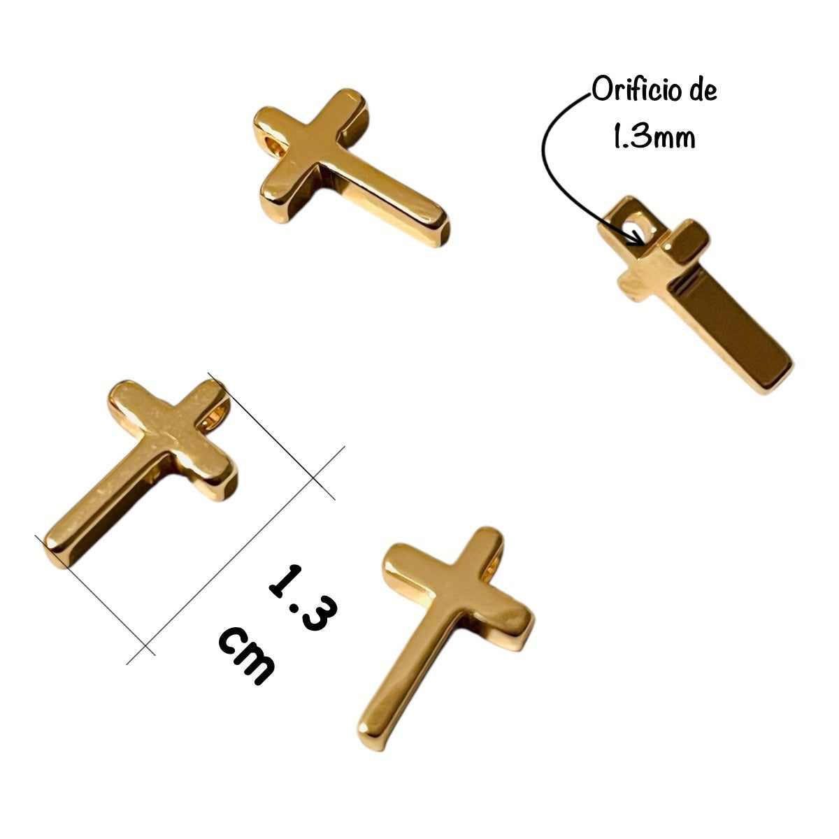 3pz Cruz Chapa de Oro dije Transversal