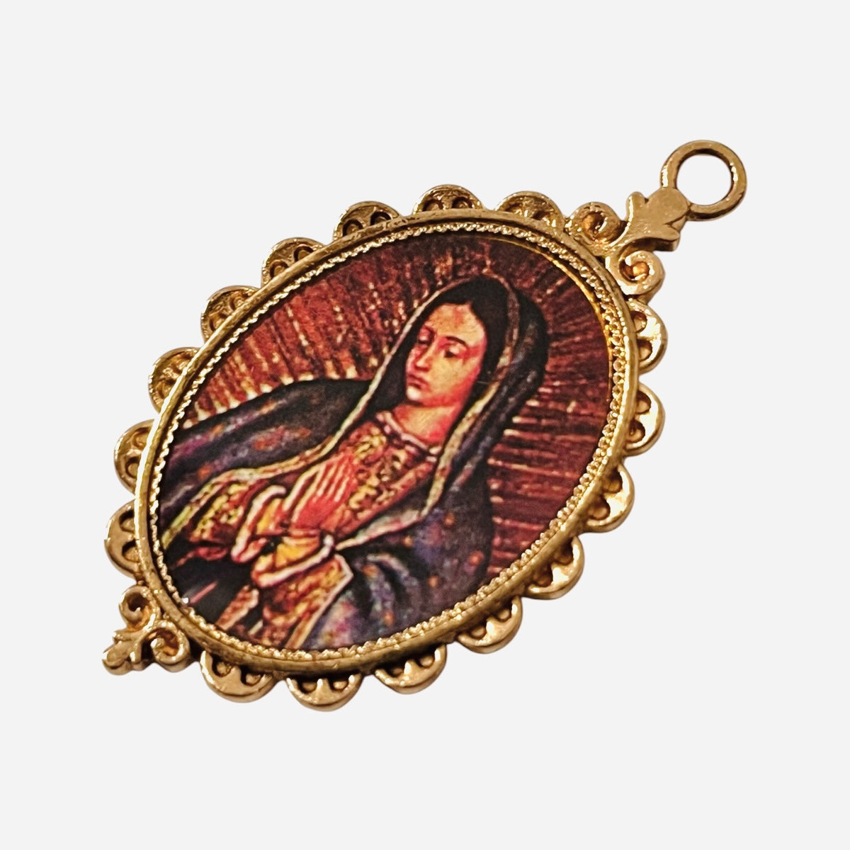 1pz Medalla 5cm Virgen de Guadalupe