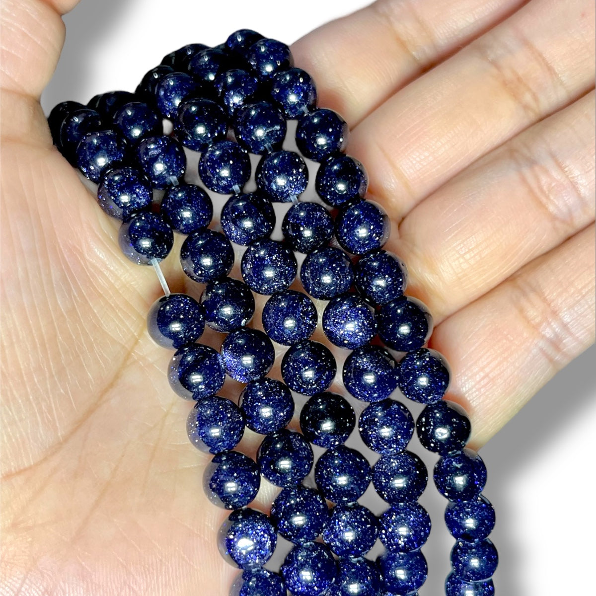 1 tira de Aventurina Azul (blue sandstone)