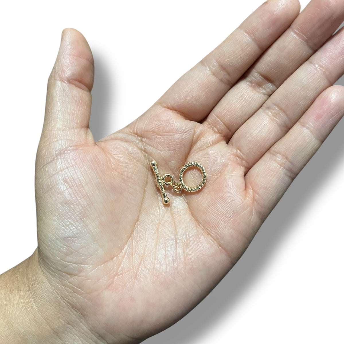 Broche tipo “T” Chapa de Oro 12mm