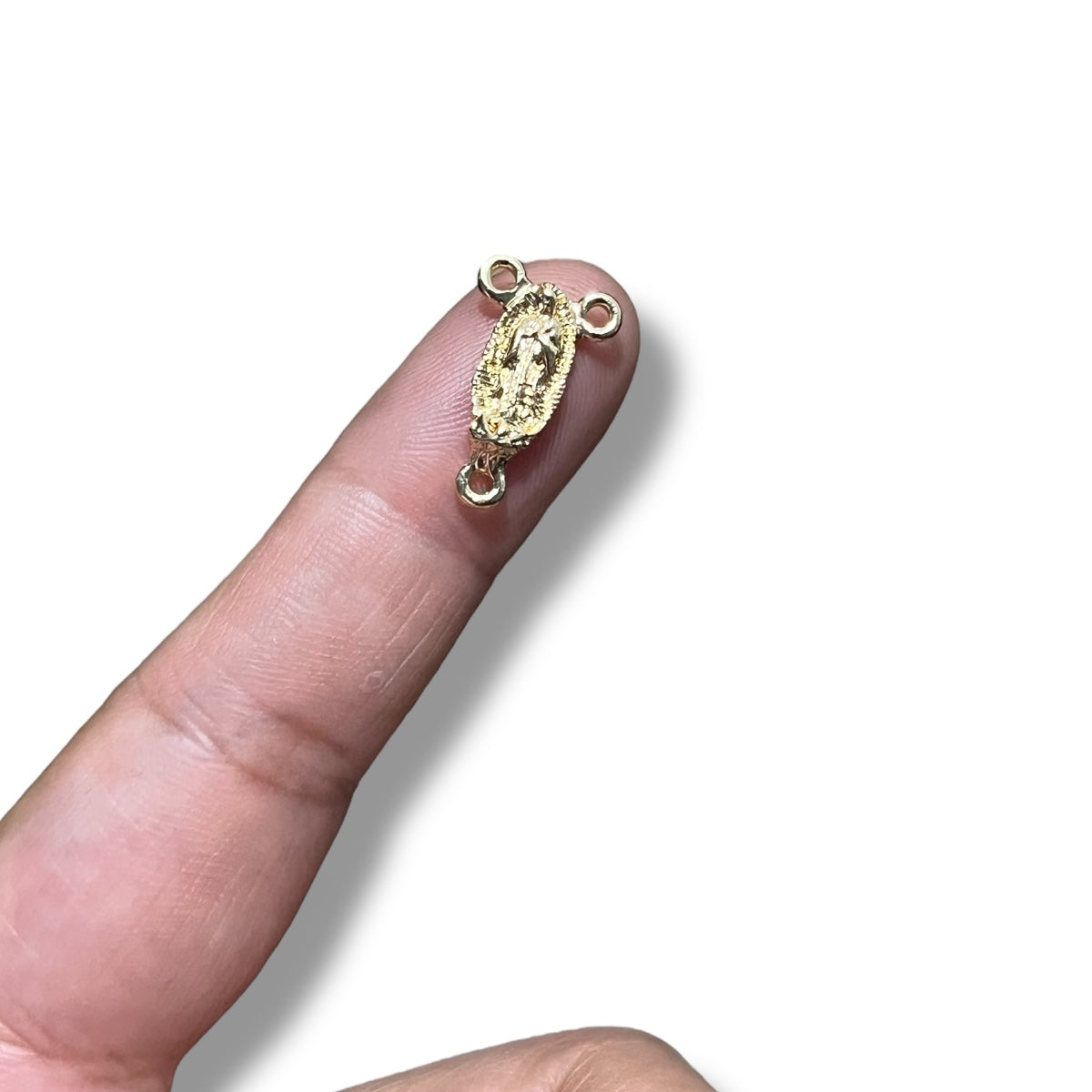 Crucero conector Virgen 1pz chapa de oro