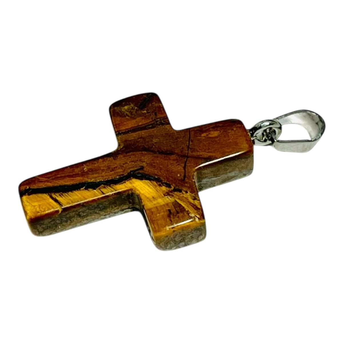 1pz dije Cruz piedra Natural 2.5cm