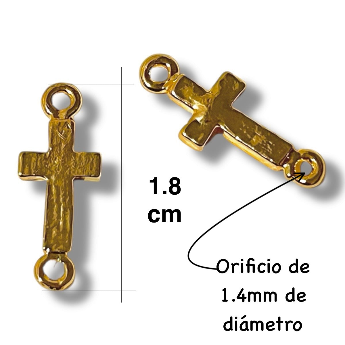 2 pz cruz transversal para pulsera