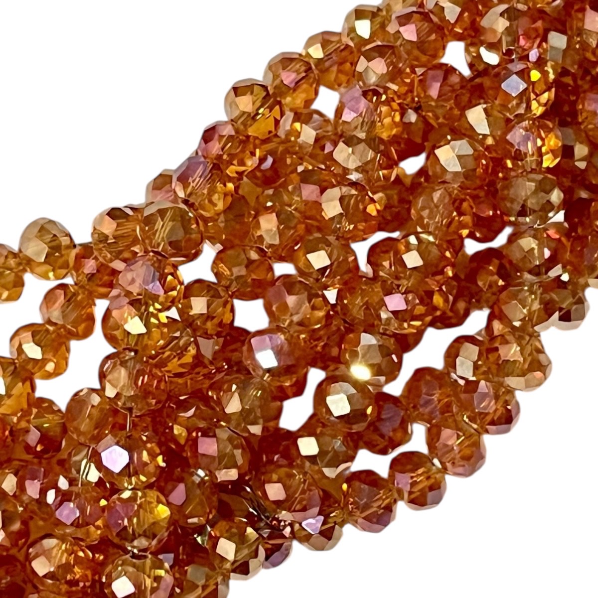 1 Tira Cristal Checo Facetado #6, Joyería, Tira 80 A 85 Pz