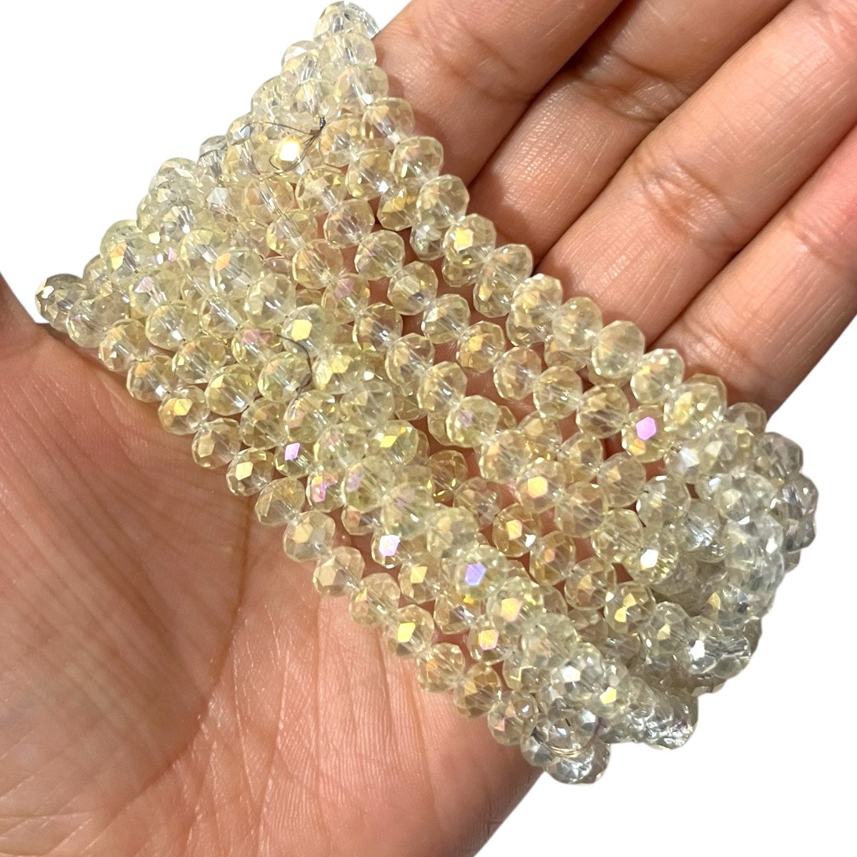 1 Tira Cristal Checo Facetado #6, Joyería, Tira 80 A 85 Pz