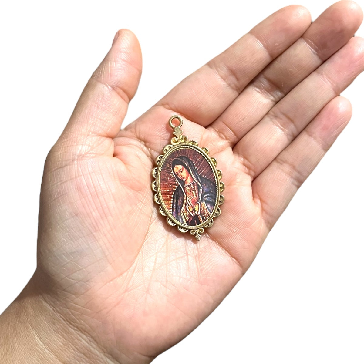 1pz Medalla 5cm Virgen de Guadalupe