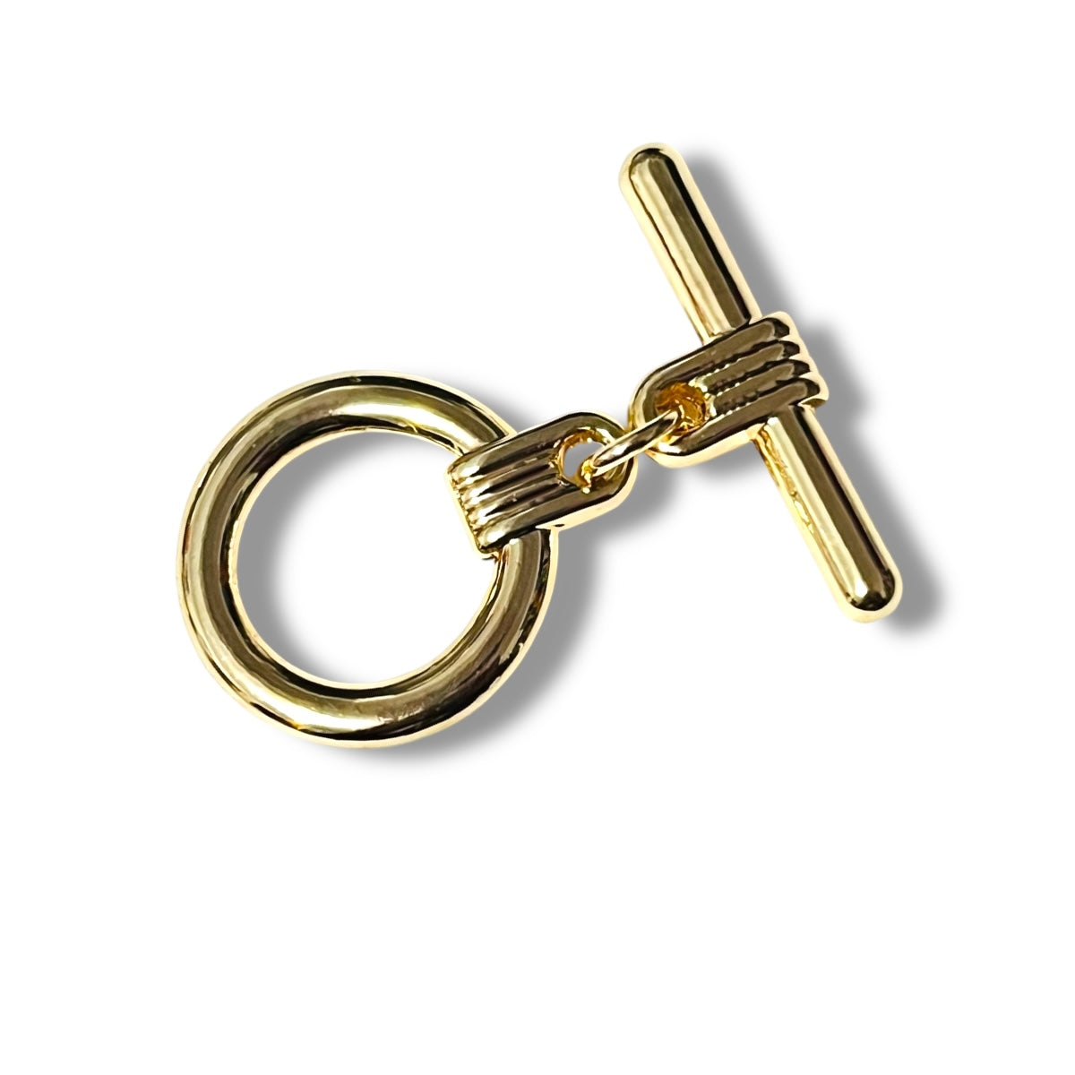 Broche tipo “T” 20mm Chapa de Oro