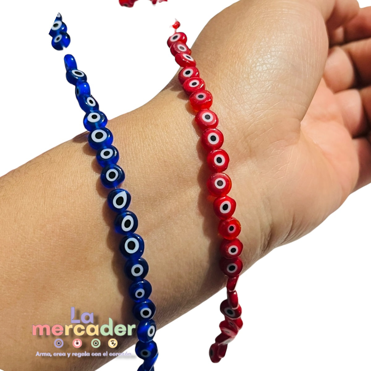 1 Tira Ojos Turcos Planos Resina #6