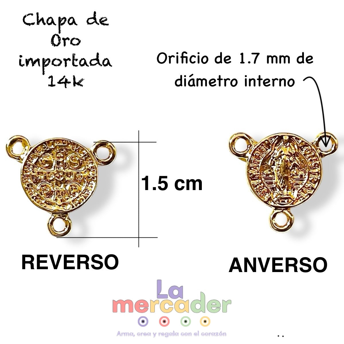 1 Crucero Virgen Chapa de Oro