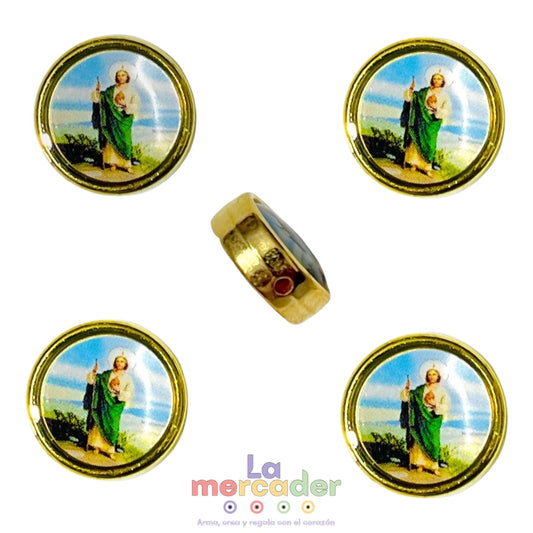 10pz Dije Transversal San Judas Tadeo-Dorado