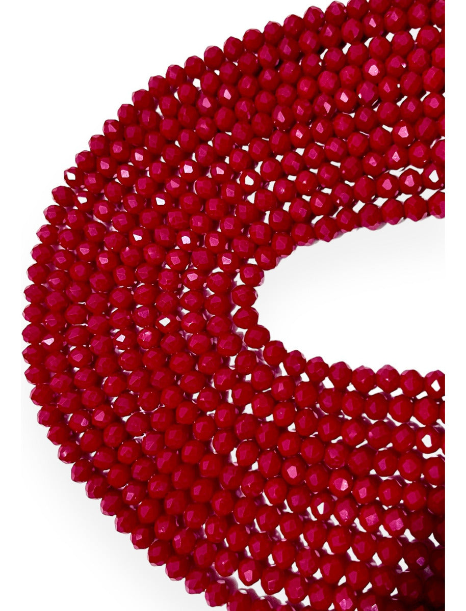 1 Tira Cristal Checo Facetado #6, Joyería, Tira 80 A 85 Pz