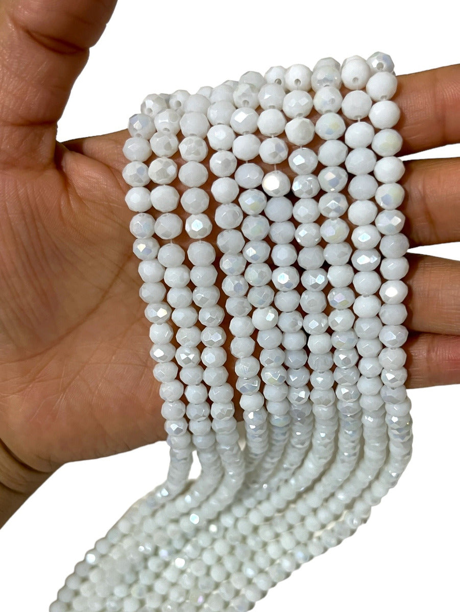 1 Tira Cristal Checo Facetado #6, Joyería, Tira 80 A 85 Pz