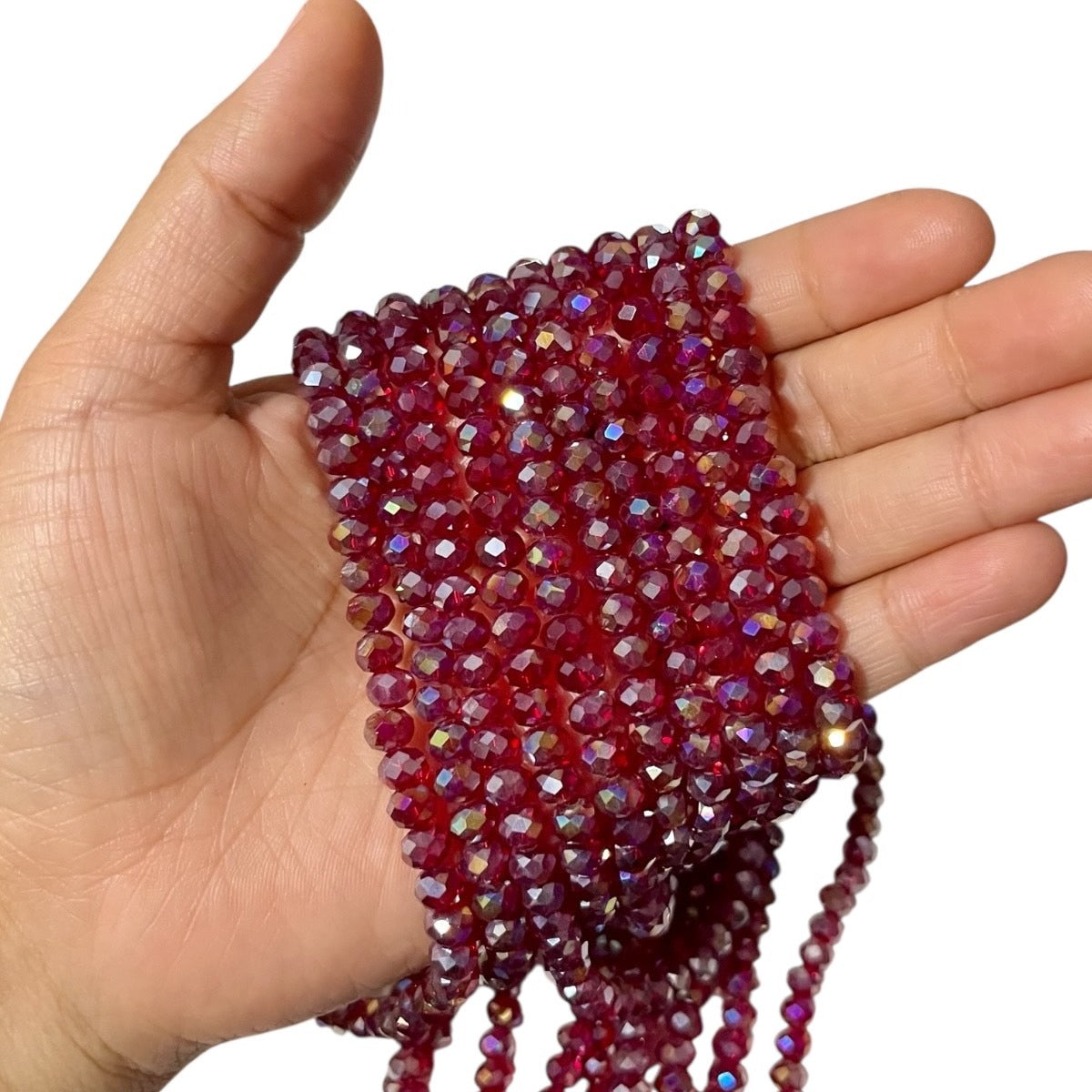 1 Tira Cristal Checo Facetado #6, Joyería, Tira 80 A 85 Pz