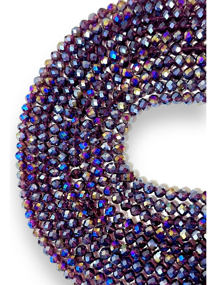 1 Tira Cristal Checo Facetado #6, Joyería, Tira 80 A 85 Pz