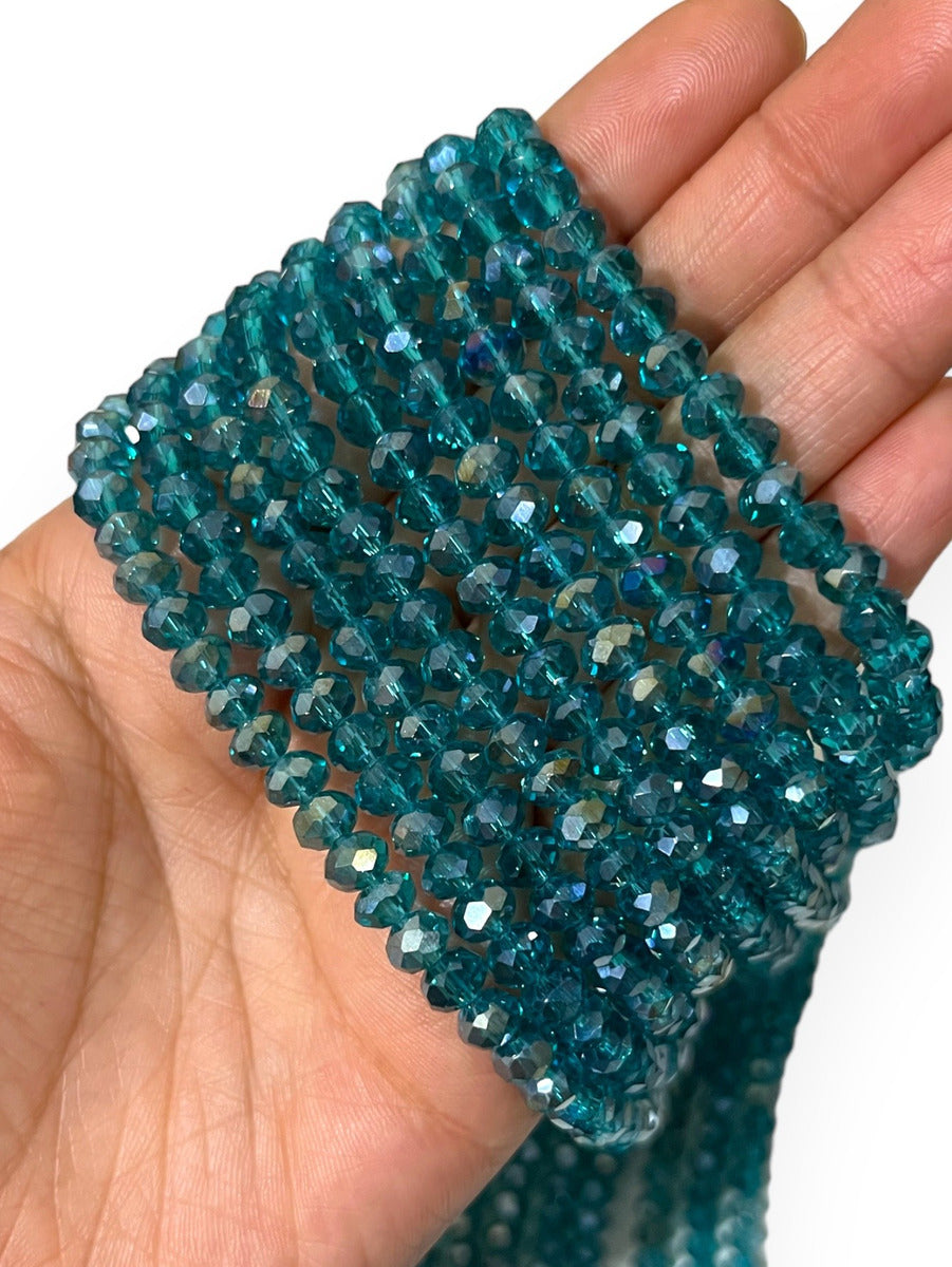 1 Tira Cristal Checo Facetado #6, Joyería, Tira 80 A 85 Pz
