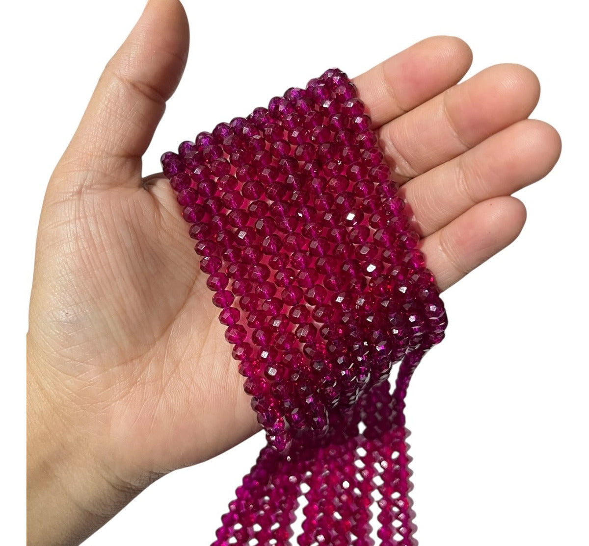 1 Tira Cristal Checo Facetado #6, Joyería, Tira 80 A 85 Pz