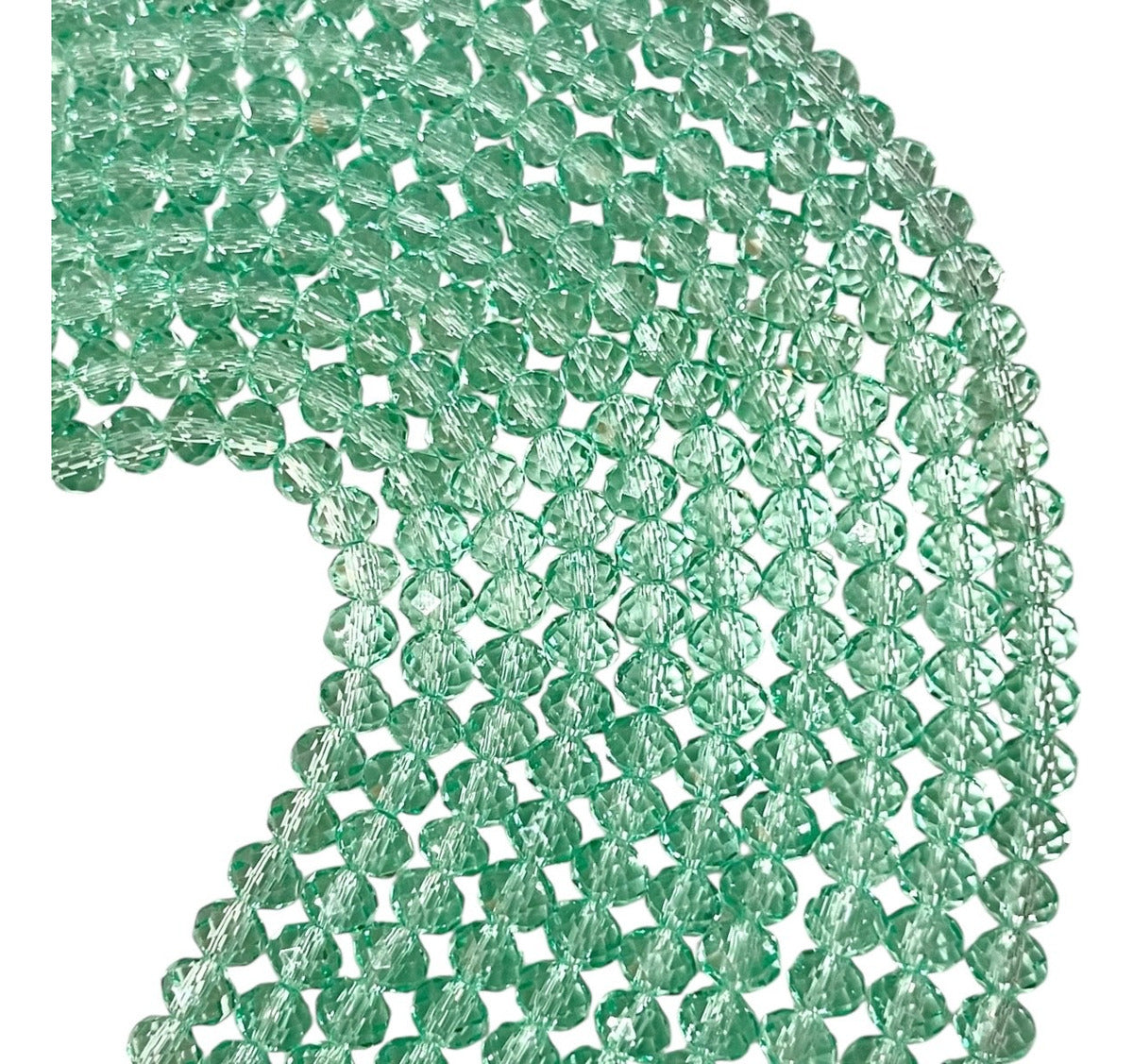 1 Tira Cristal Checo Facetado #6, Joyería, Tira 80 A 85 Pz