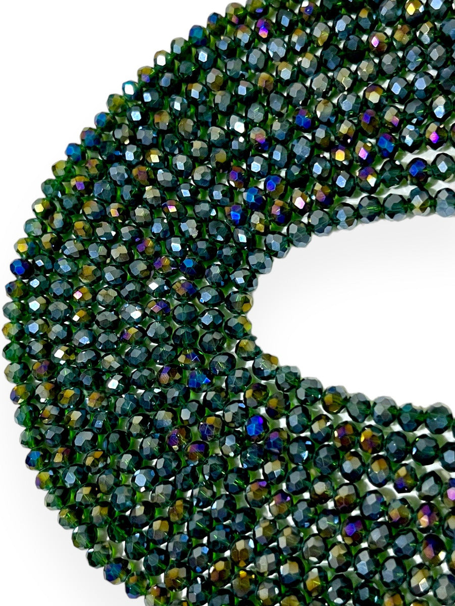 1 Tira Cristal Checo Facetado #6, Joyería, Tira 80 A 85 Pz
