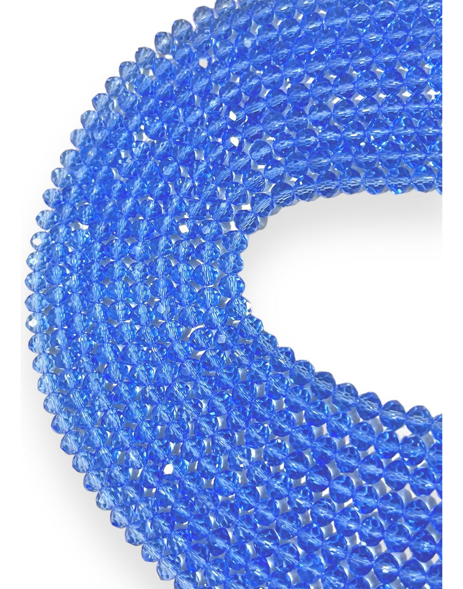 1 Tira Cristal Checo Facetado #6, Joyería, Tira 80 A 85 Pz