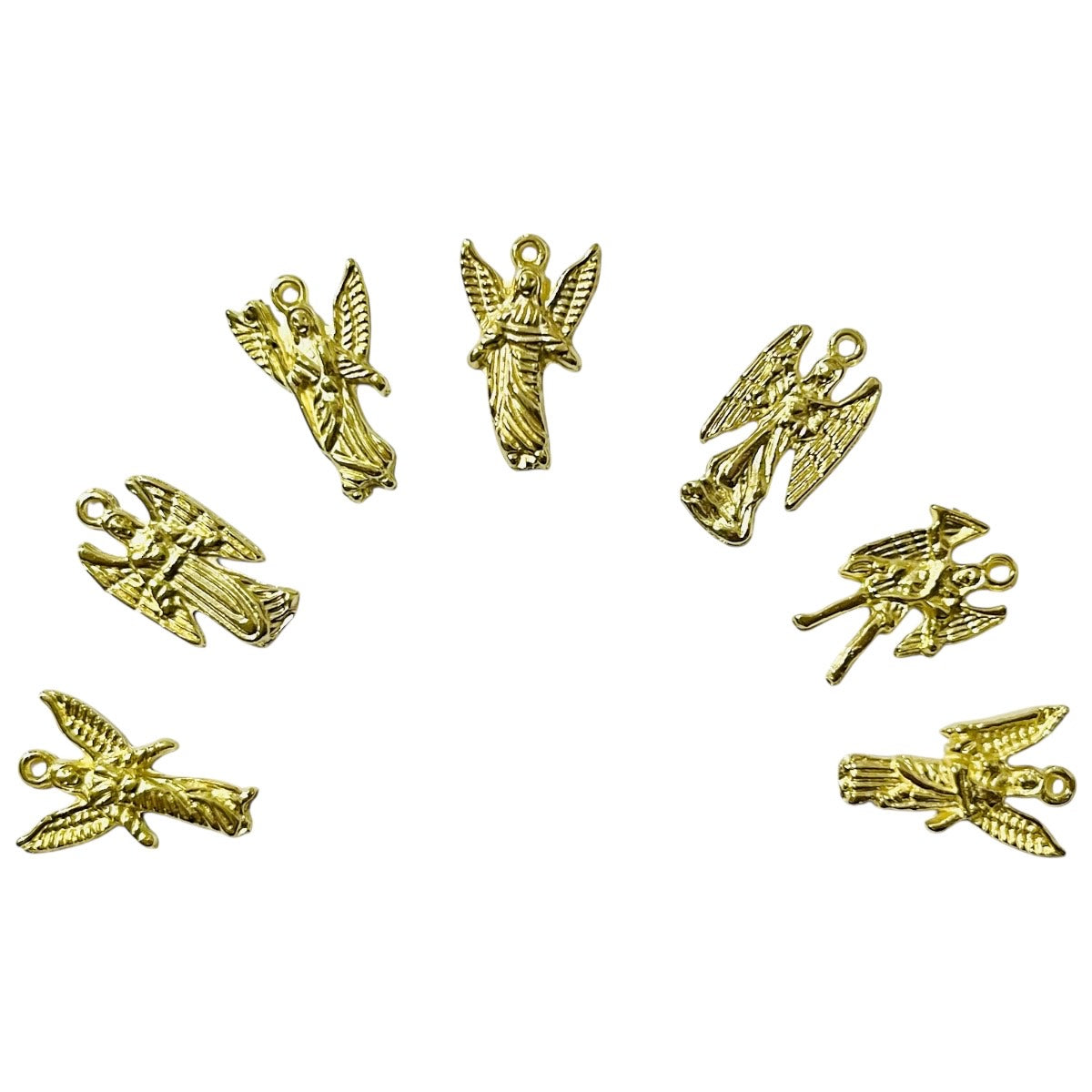 7 Arcángeles, Dijes Metálicos color Dorado