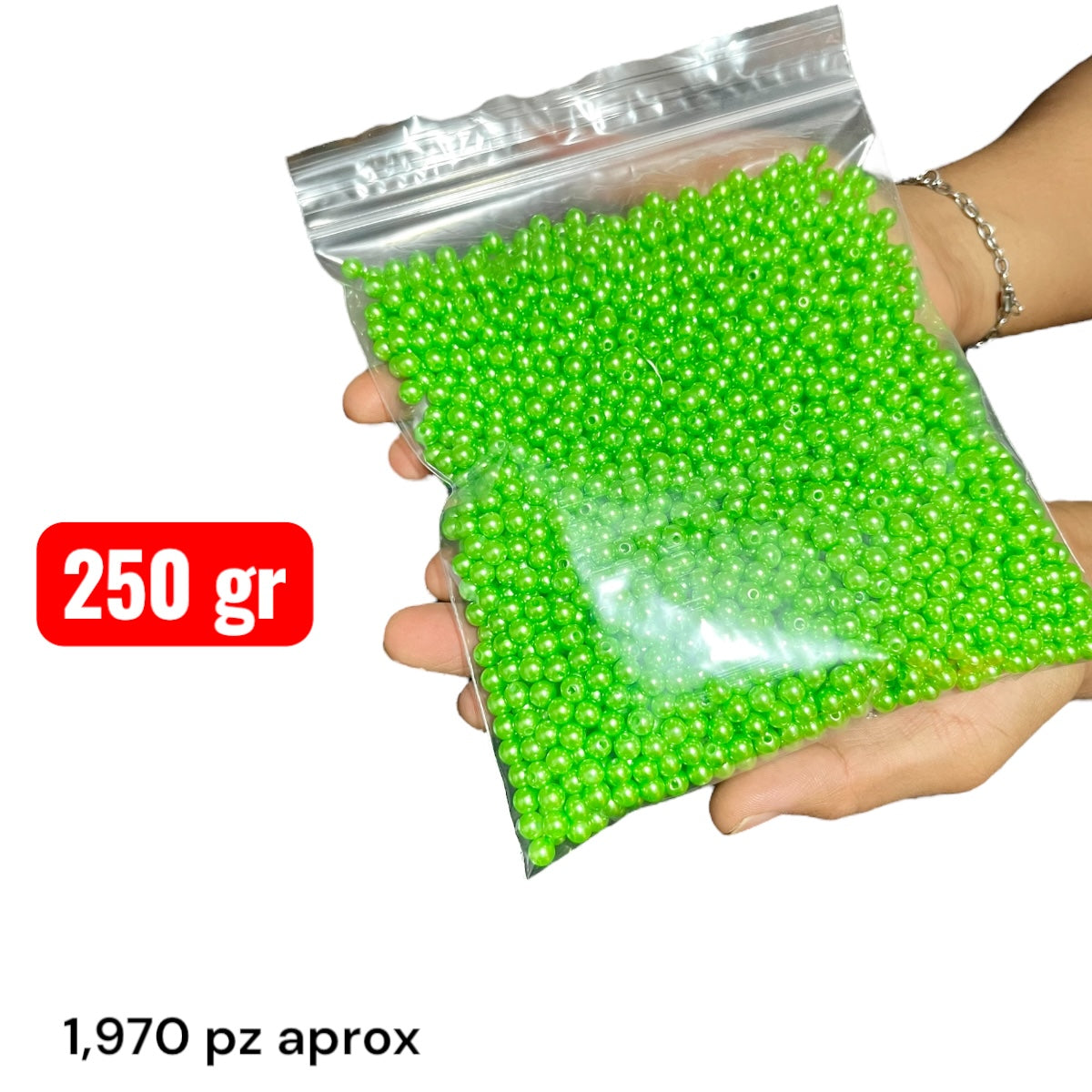 250 gr Perla sintética #6 en colores