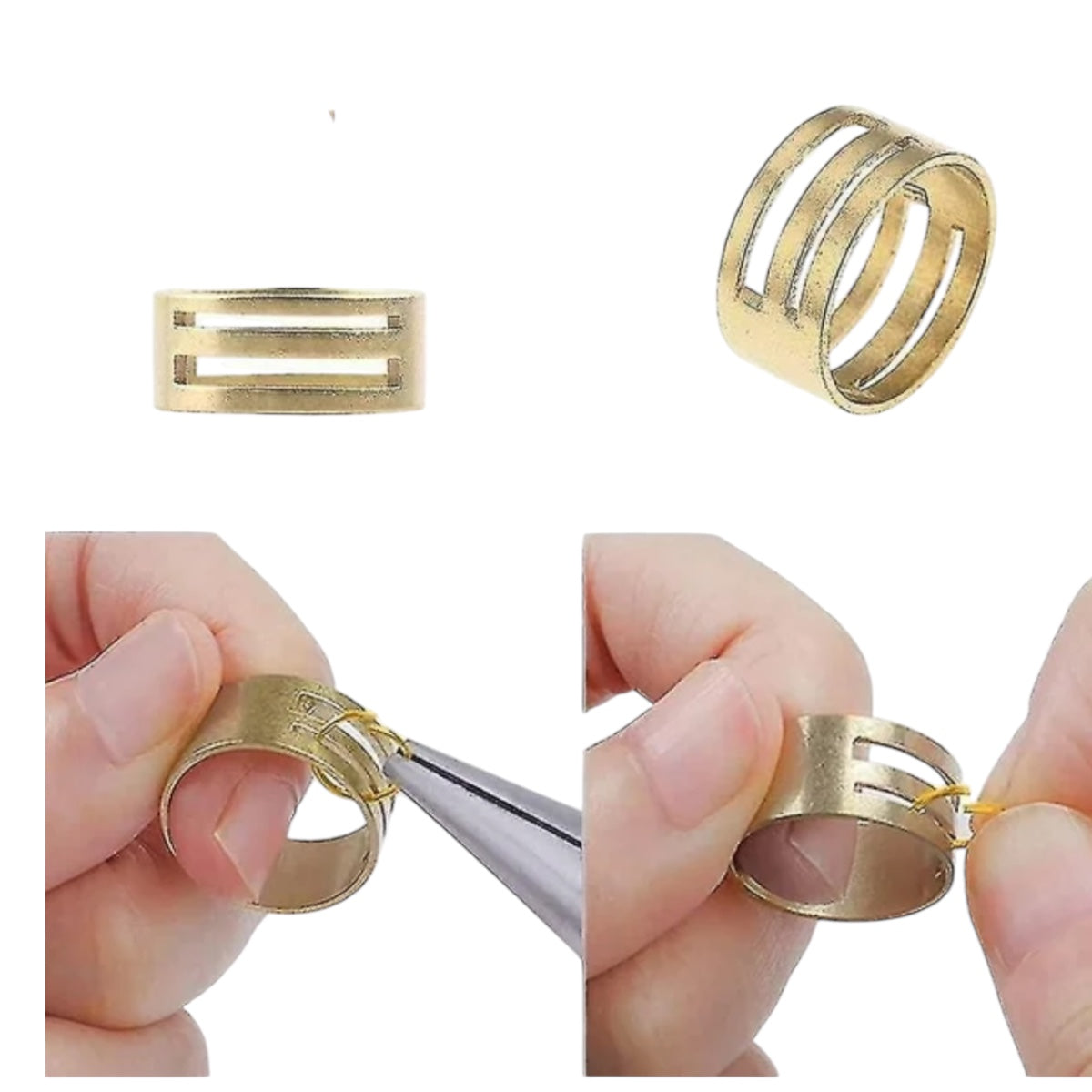 Anillo para abrir argollas metálicas • Herramienta para bisutería