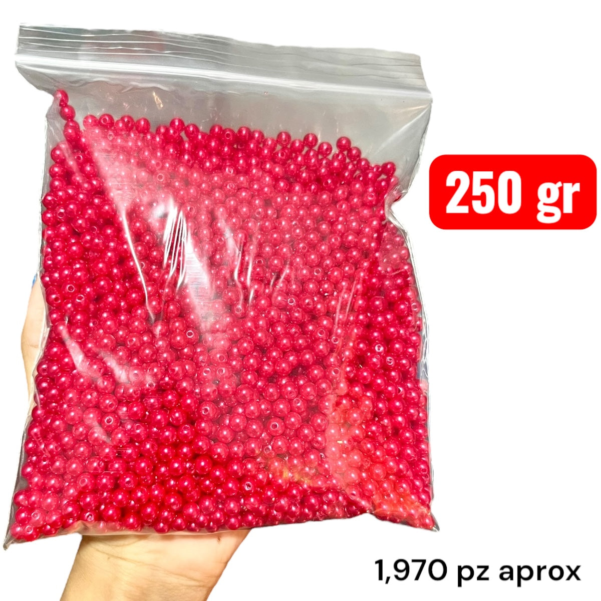 250 gr Perla sintética #6 en colores