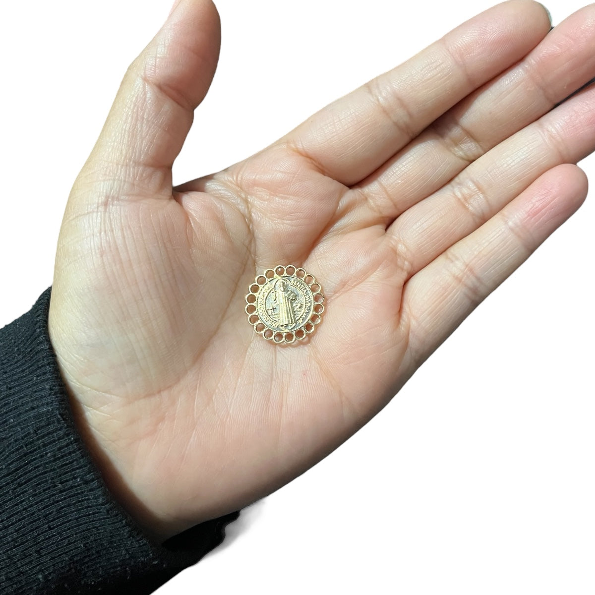 20 pz Medalla para bordar San Benito 2cm