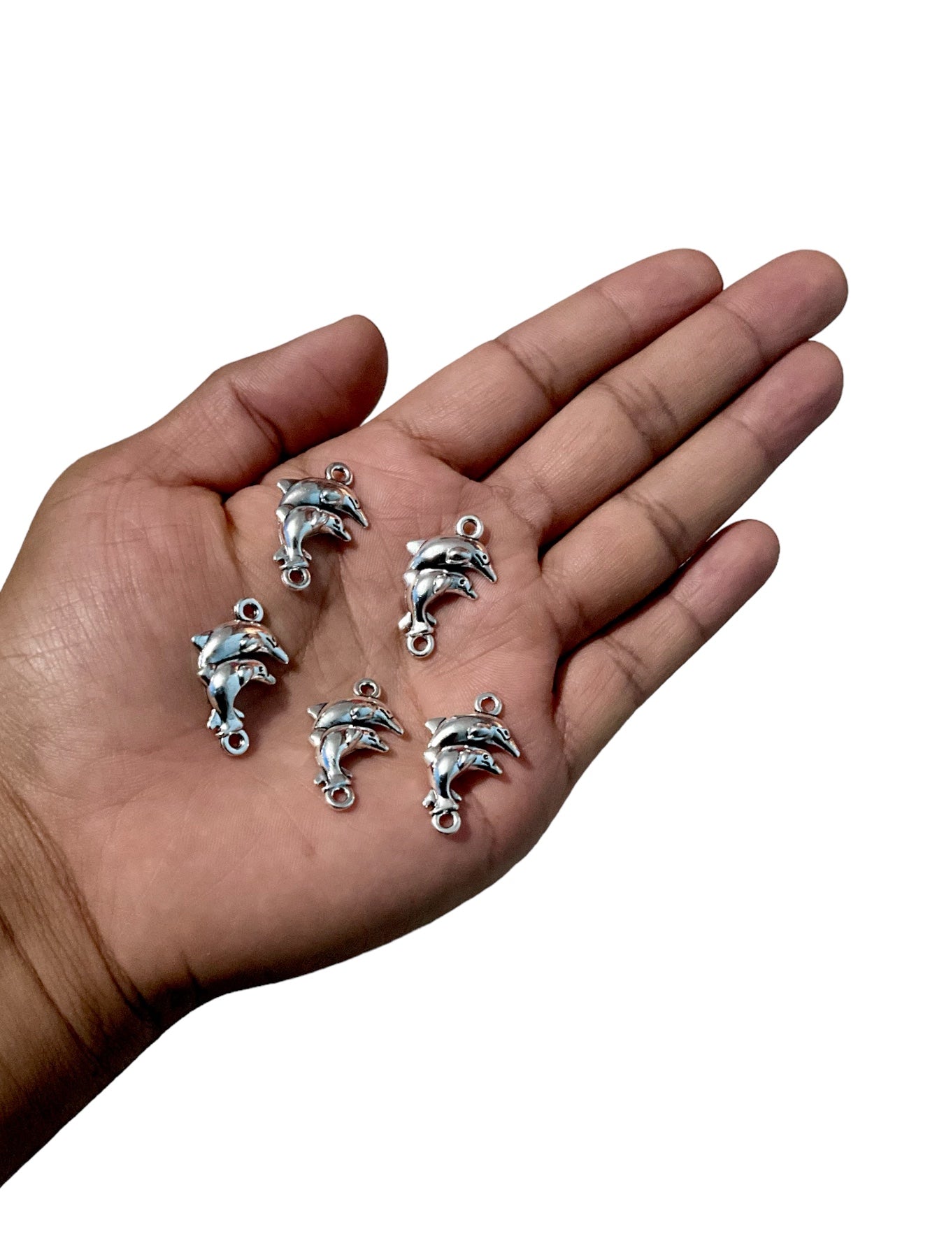 50pz dije delfín pewter para bisutería