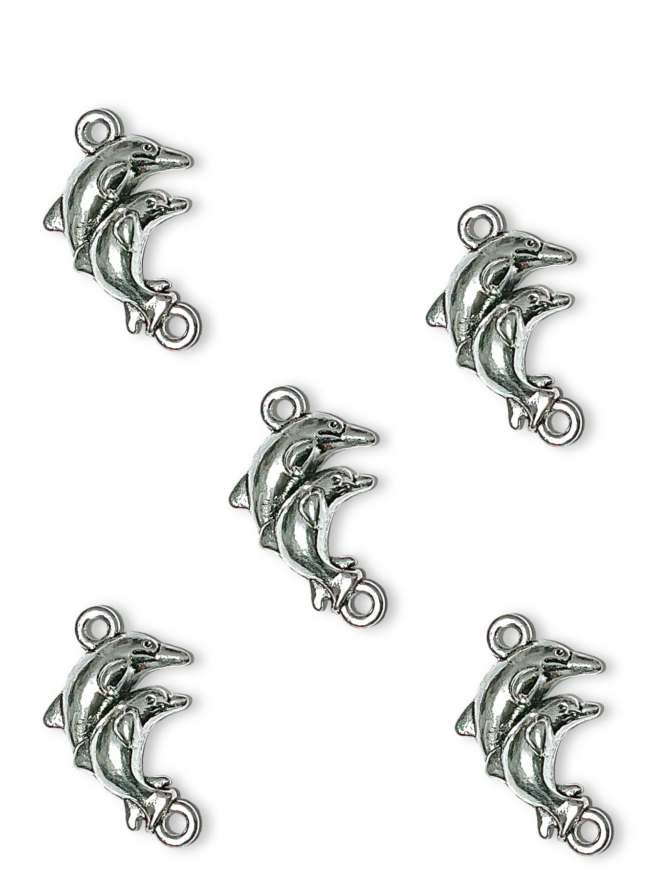 50pz dije delfín pewter para bisutería