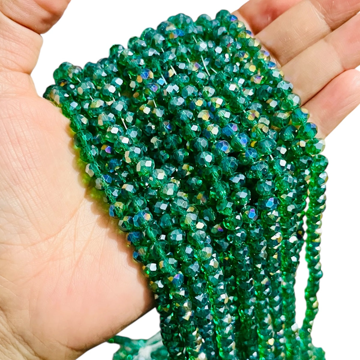 1 Tira Cristal Checo Facetado #6, Joyería, Tira 80 A 85 Pz