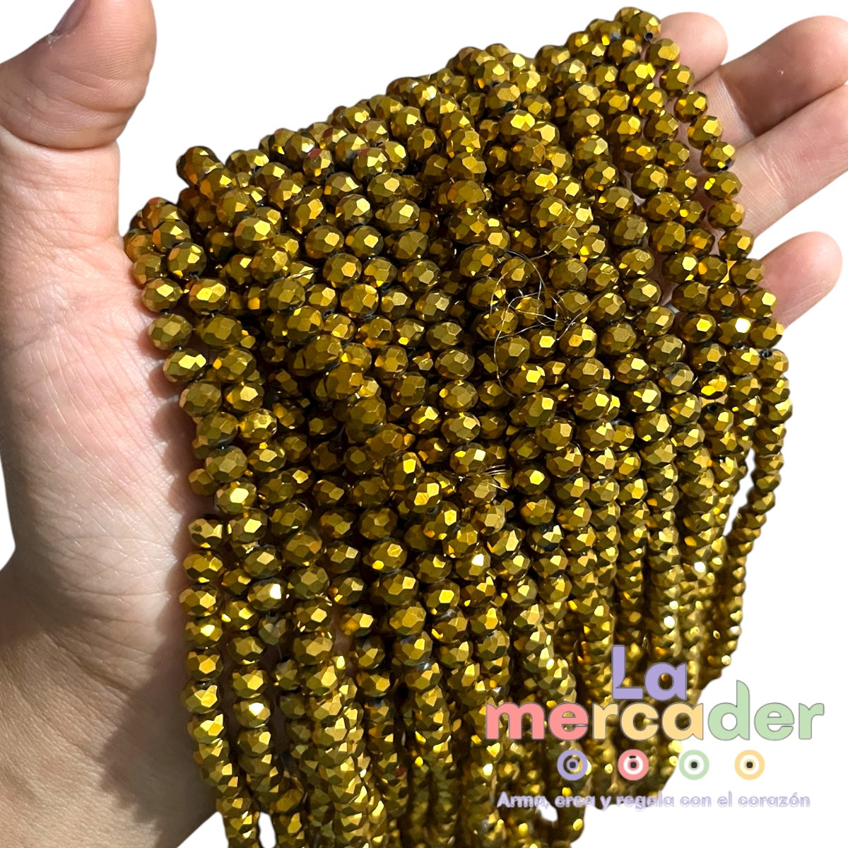 1 Tira Cristal Checo Facetado #6, Joyería, Tira 80 A 85 Pz