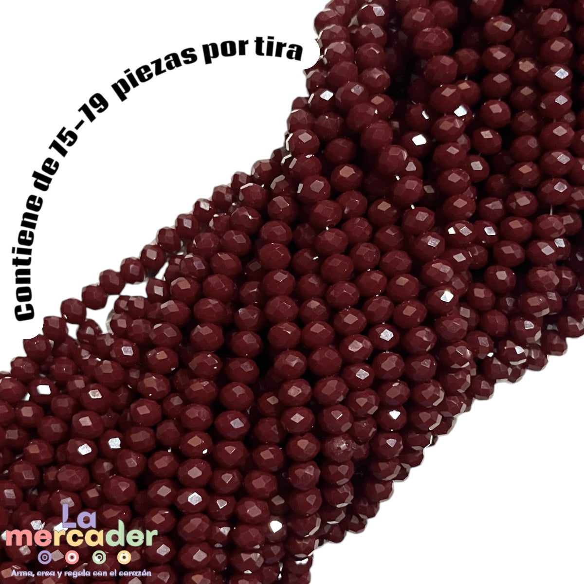 1 Tira Cristal Checo Facetado #6, Joyería, Tira 80 A 85 Pz