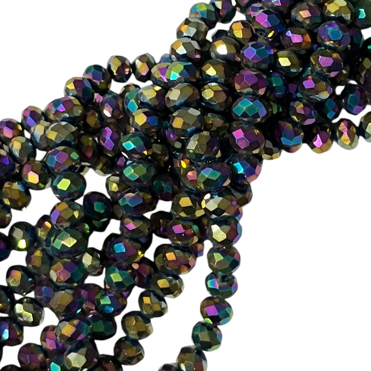 1 Tira Cristal Checo Facetado #6, Joyería, Tira 80 A 85 Pz