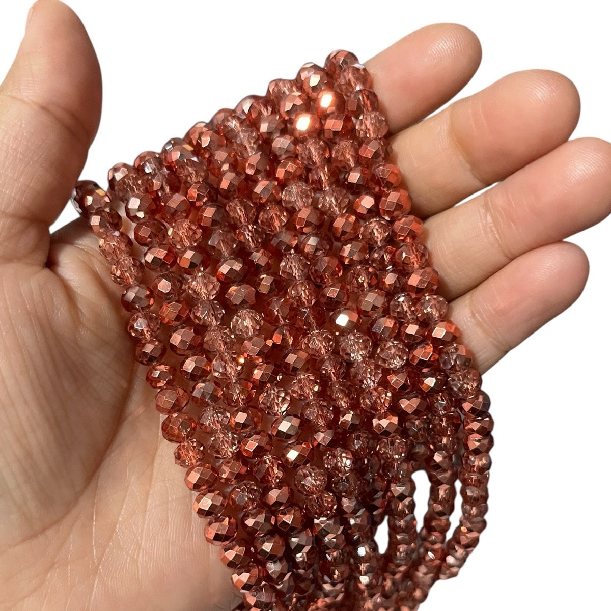 1 Tira Cristal Checo Facetado #6, Joyería, Tira 80 A 85 Pz