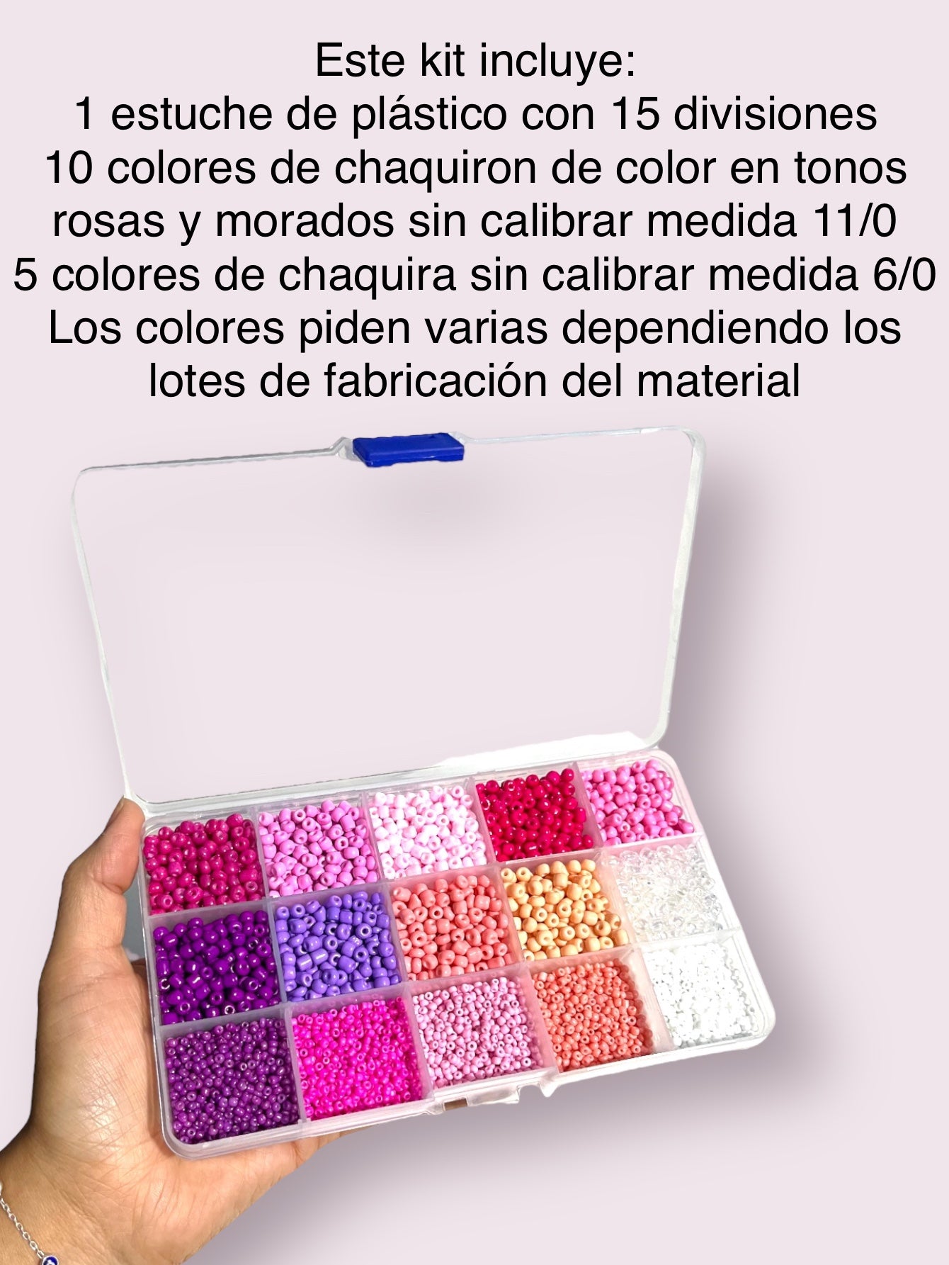 Kit chaquiron y chaquira Rosa