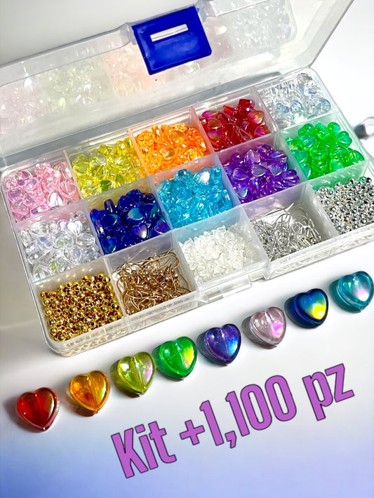 Kit corazón tornasol de colores