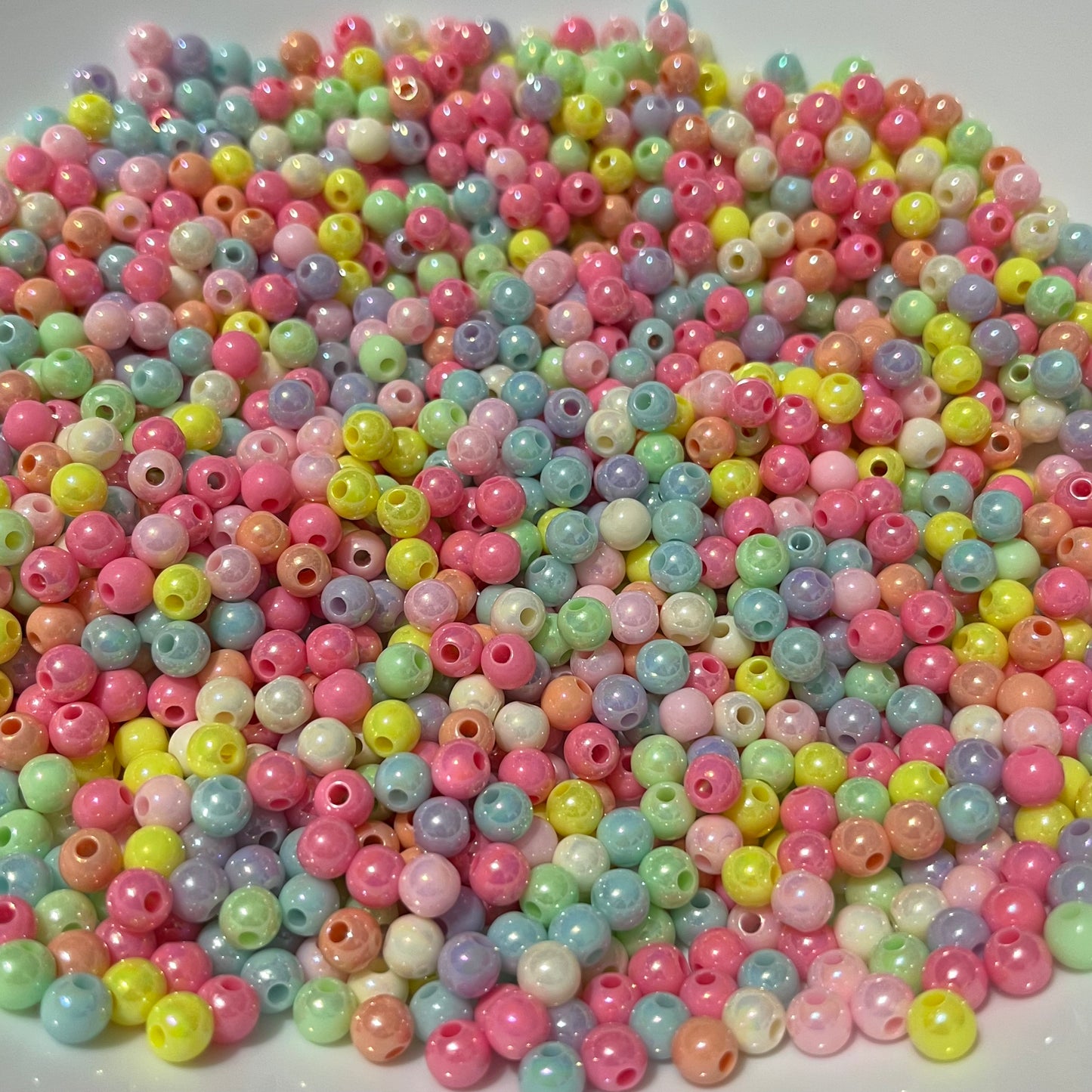 500 pz bolita glossy #6 para armas de pulseras y bisutería