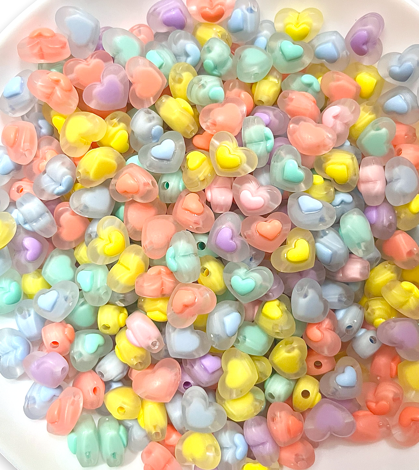 50 bolitas encapsuladas tipo burbuja para pulseras