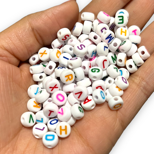 250 gr de letra blanco con color